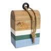 LVD Boathouse Green 19cm Fir Wood Doorstop Weighted Stopper Home Decor