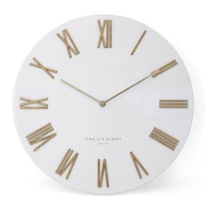 One Six Eight London  Frederick White 40cm Metal Wall Clock