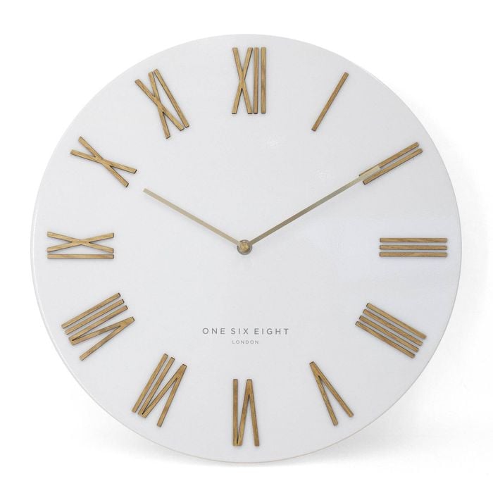 One Six Eight London  Frederick White 40cm Metal Wall Clock