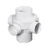 Holman 100 x 100mm 2, 3 and 4 Way DWV PVC Quad Junction