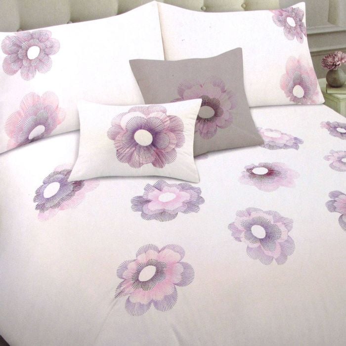 Bloomington Mollie Embroidery Polyester Cotton Quilt Cover Set Single