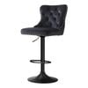 Artiss 1x Velvet Bar Stool Adjustable Height Nailhead Trim Kitchen Counter Stool