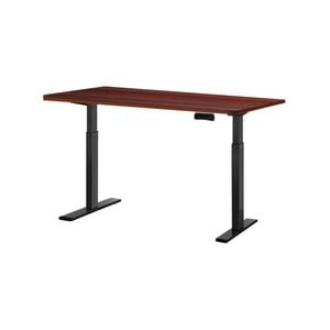 Artiss Sit Stand Desk Motorised Black & Walnut 140cm
