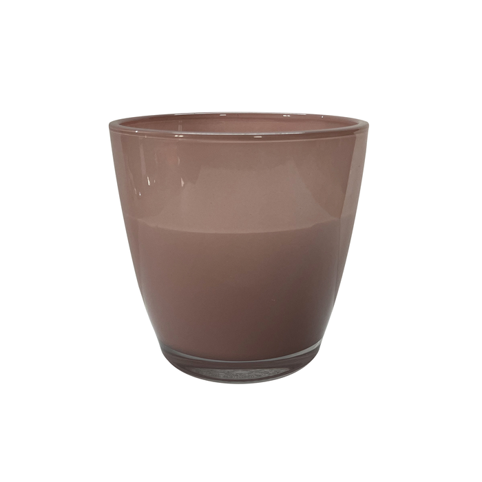Marquee 13.5 x 13.5cm Pale Mauve Glass Pot Citronella Candle