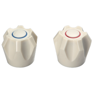 Shaw & Mason Ivory PVC Six Point Style Handles - Pair