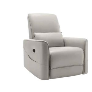 Rodger Air Leather Manual Recliner Chair - Beige