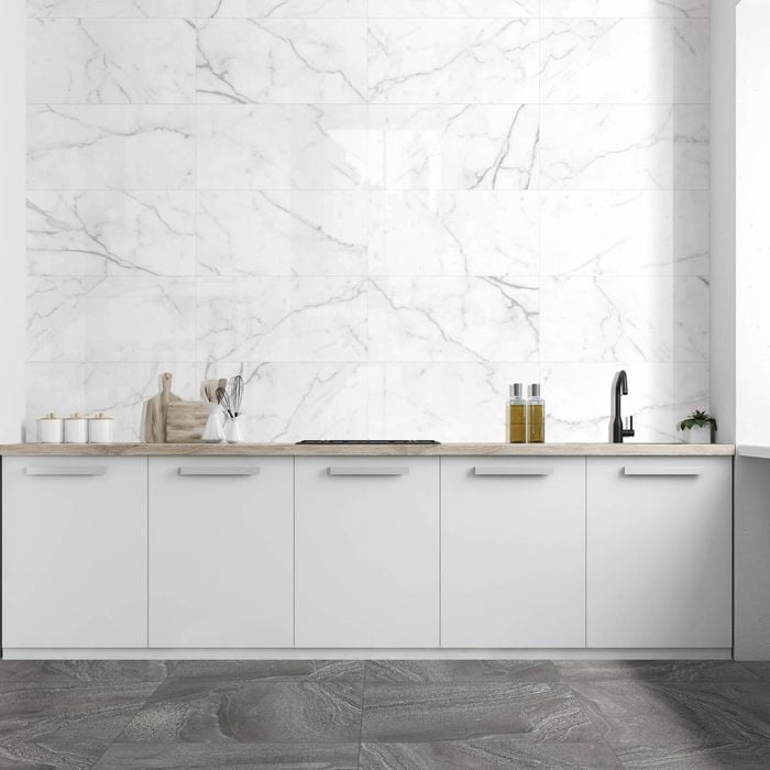 Duratile 30 x 60cm Calcutta Gloss Ceramic Wall Tile - Carton of 6 ...
