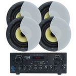 Weconic Bluetooth Amplifier + 4x8" Ceiling Speakers Package