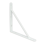 Carinya 200 x 200 x 20mm Studio Bracket - White