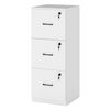 Levede File Cabinet 3 Lockable Drawers Modern Filing Storage Cabinet Home Office