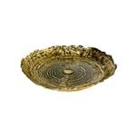 SSH COLLECTION Urchin 40cm Wide Glass Plate - Black and Gold