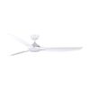 FanForce Capri II Smart DC Ceiling Fan W/ LED Light & Remote 52in White/White