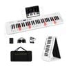 Costway 61-Key Kid Keyboard Foldable Electronic Piano Music Toy White