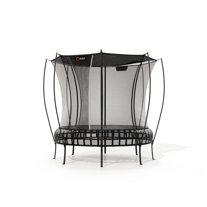 VULY Thunder 2 Medium 10ft Springless Trampoline with Enclosure - Round Kids Trampolines Bundle With Shade Cover