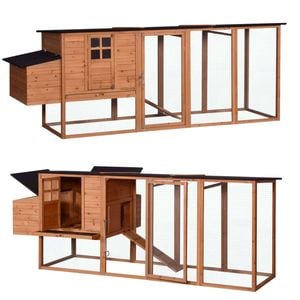 Yes4pets Xxl 280cm Chicken Coop Guinea Pig Rabbit Hutch Ferret Cat Guinea Pig House