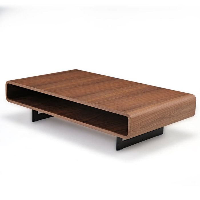 Eureka 47" CT29 Walnut Rounded Retangular Coffee Table