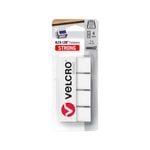 VELCRO Brand 25mm White Squares ALFA-LOK - 6 Pack