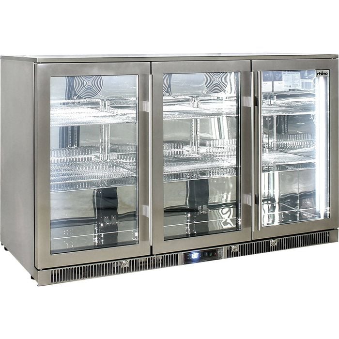 Rhino Stainless 3-Door Bar Fridge ENV3H-SS Bunnings Australia