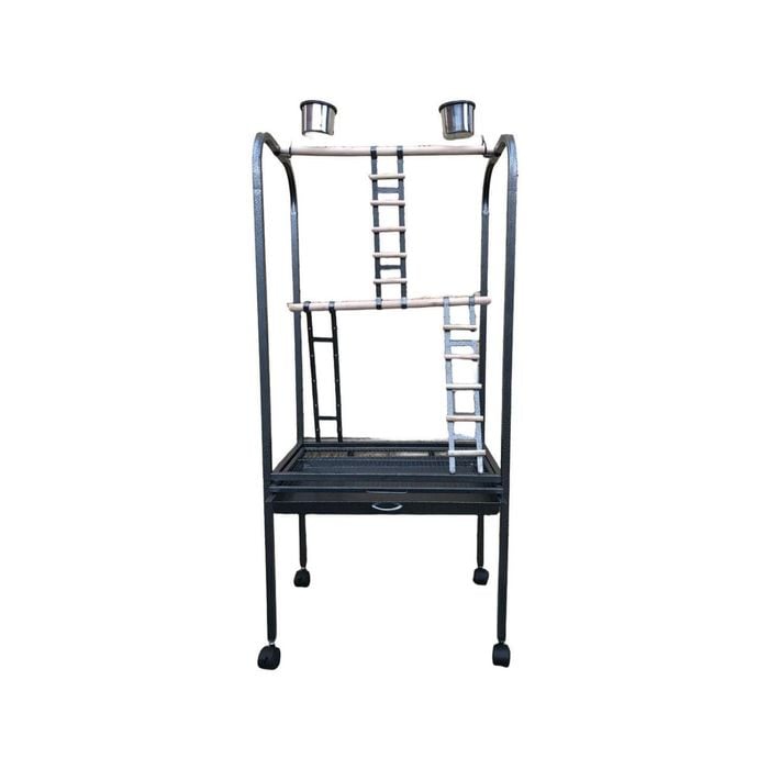 YES4PETS 140 CM Bird Parrot Canary Bird Play Stand Gym With Ladder