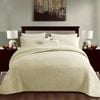 Bloomington 100% Cotton Coverlet Set Floral Cream King