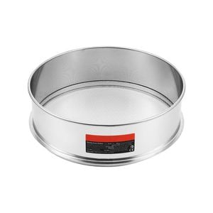 Vevor Dia.32 Cm Flour Sieve Fine Mesh Silver 12 Sifter Stainless Steel For Baking 5 Sizes Hole
