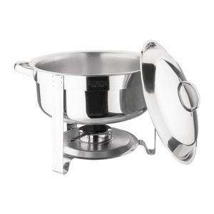 Olympia Vienna Chafing Dish Set Polished 18/0 Stainless Steel 7.5ltr Buffet Food Warmer 420x340x330mm