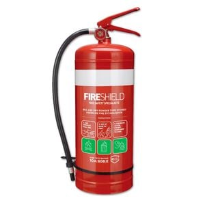 Fireshield 9kg Dry Powder Fire Extinguisher 10A.80B.E 