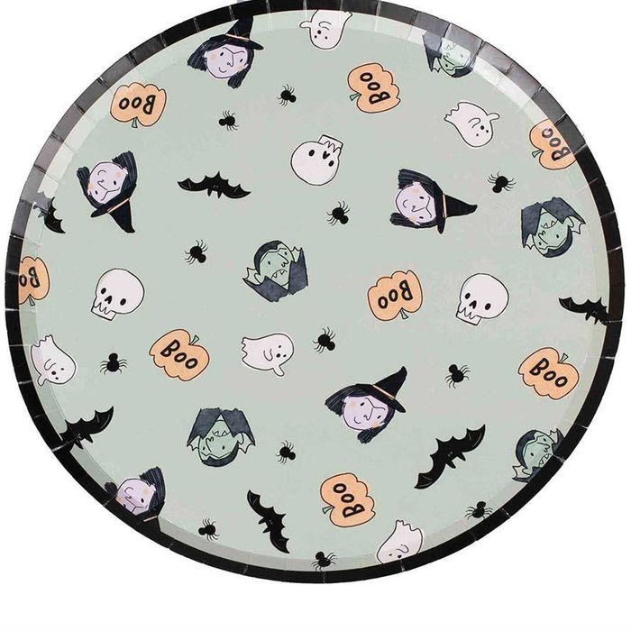 Boo Crew Halloween Characters 8 Pack Paper Plates