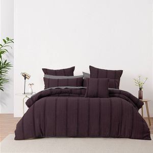 Bianca Malua King Grape Polyester Quilt Cover Set