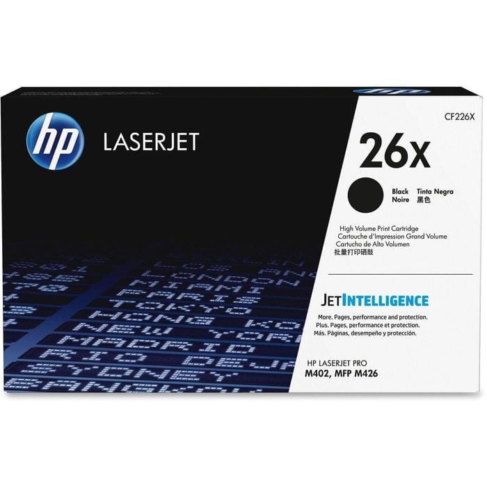 Hp 26x Original High Yield Laser Toner Cartridge - Black - 1 Each - 9000 Pages