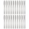Tondo Stainless Steel Dinner Knives - 23cm - 6x Durable Rust Resistant Stainless Steel Dishwasher Safe Flatware Set