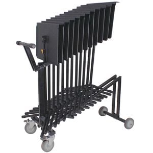 Hercules Pull Trolley Cart Musical Instrument Holder/Storage for Music Stands BK