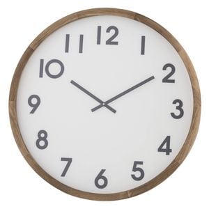 Amalfi Leonard Wall Clock Brown & White 61x6x61cm