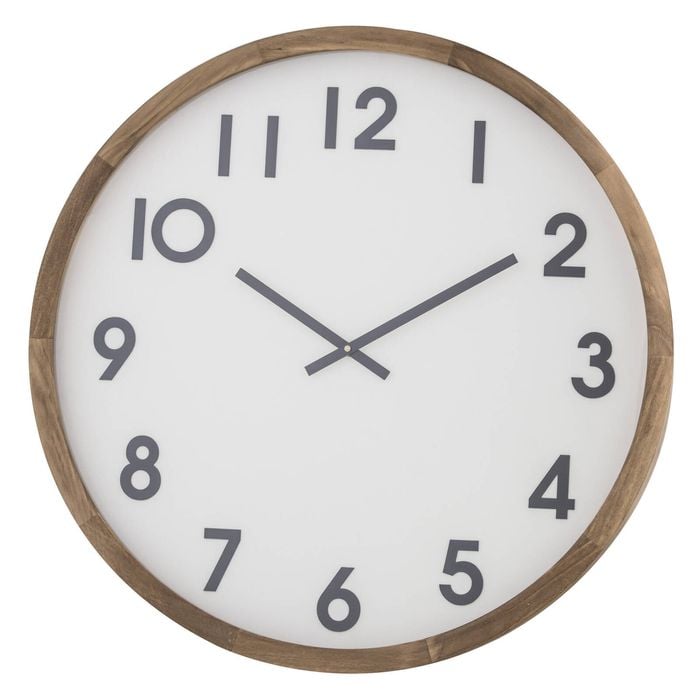 Amalfi Leonard Wall Clock Brown & White 61x6x61cm