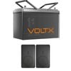 VoltX 12V 100Ah LiFePO4 Lithium Battery + 20000mAh Power Bank – Backup Power for RV, Camping & Travel