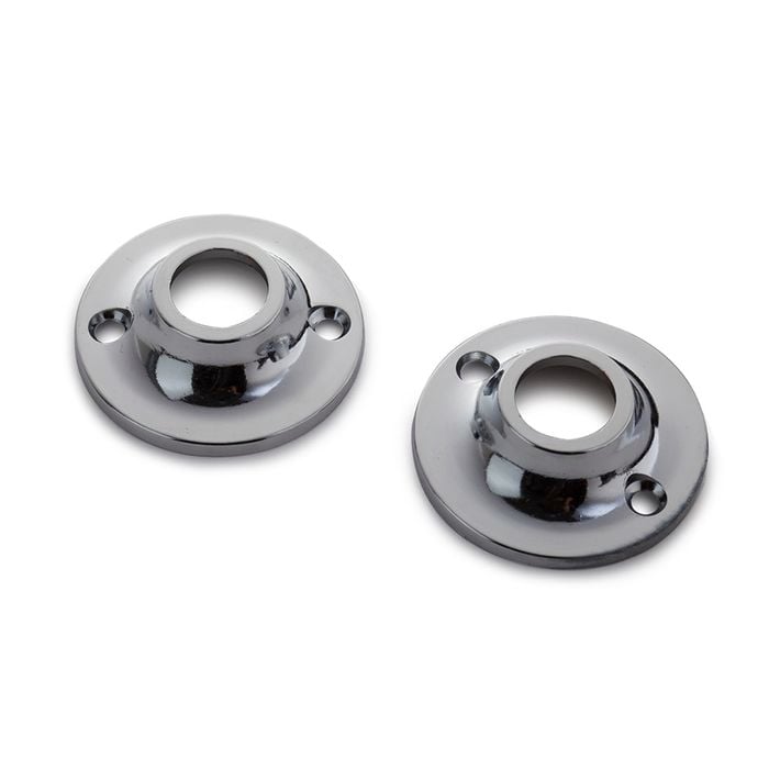 Sandleford 16mm Chrome Round Flange - 2 Pack