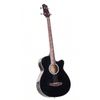 Karrera 4 String Acoustic Bass Guitar Electric Pickup 4 Band Equaliser Black