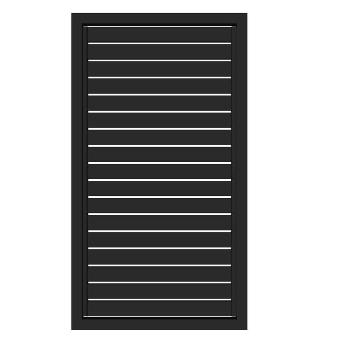 Sector Panel Fencing 1.8 x 1m Slate Grey Slatted Gate