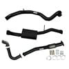 Ignite Exhausts Turbo Back For Nissan Gu Patrol 4.2l Turbo Diesel Wagon 3" Dump / Muffler Black Aluminised Steel