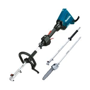 Makita 18V x 2 Brushless Multi-Function Powerhead With Extension Pole And Pole Saw Attachment - Skin Only