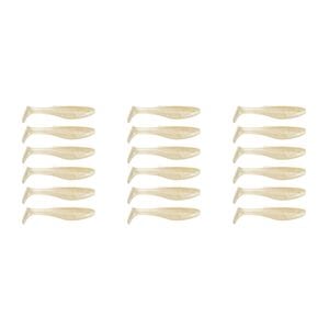 3x 6PK 3In Rapala Crush City Heavy Hitter Plastic Paddle Tail Lures - Whitebait