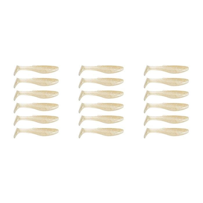 3x 6PK 3In Rapala Crush City Heavy Hitter Plastic Paddle Tail Lures - Whitebait