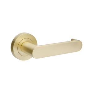 Zanda 165mm Satin Brass Duke Return Integrated Privacy Set