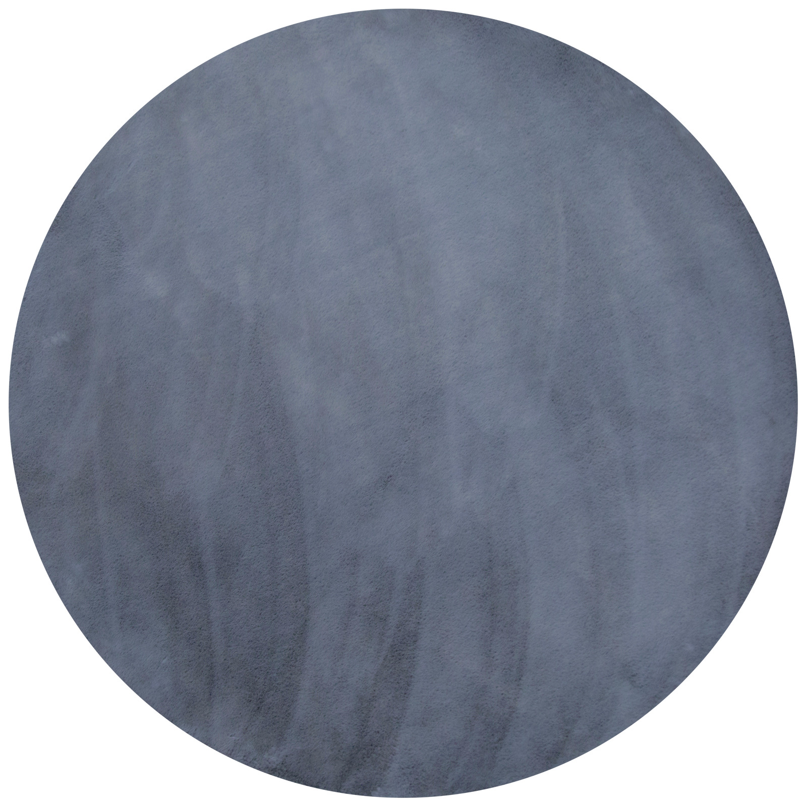 Huxley 120 x 120cm Grey Faux Rabbit Fur Rug