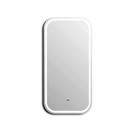 Attica 900x450 LED Soft Square Matt White Shaving Cabinet 