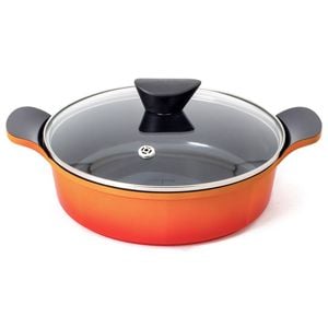 Neoflam Venn 24cm Low Casserole Induction Orange