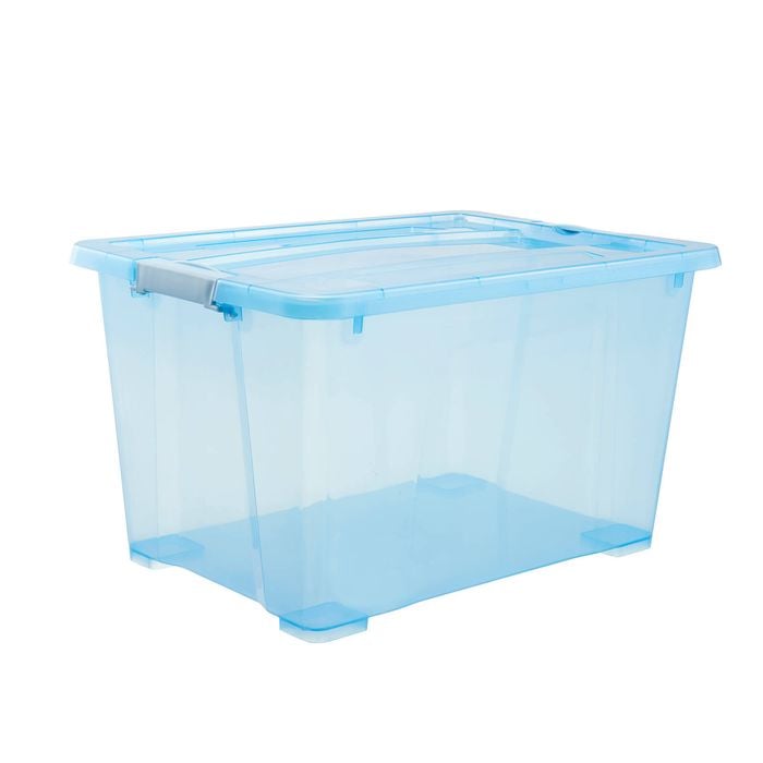 All Set 30L Blue Translucent Modular Storage Container