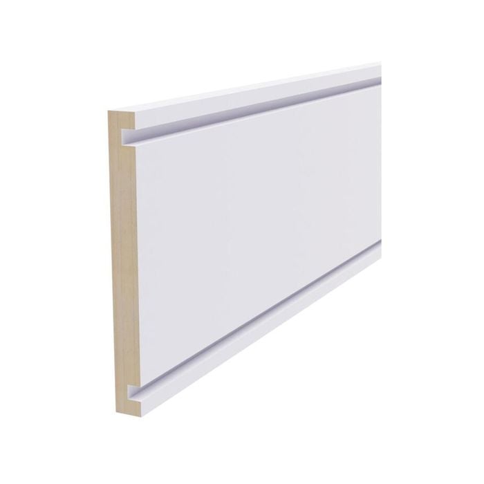 180 x 19mm Grooved Board Pre-Primed Radiata Pine Dressed Faced 