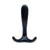 Taskmaster 130mm Matte Black Triple Robe Hook - 130mm Triple