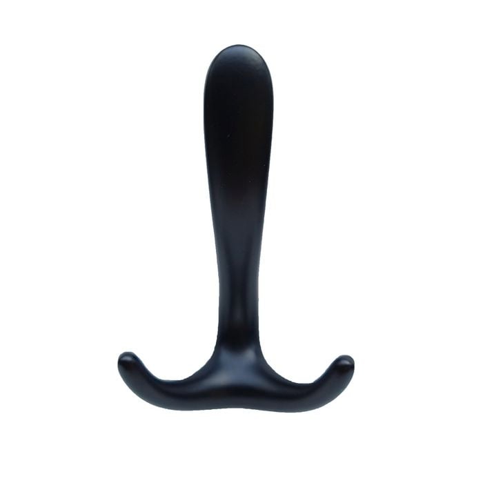 Taskmaster 130mm Matte Black Triple Robe Hook - 130mm Triple